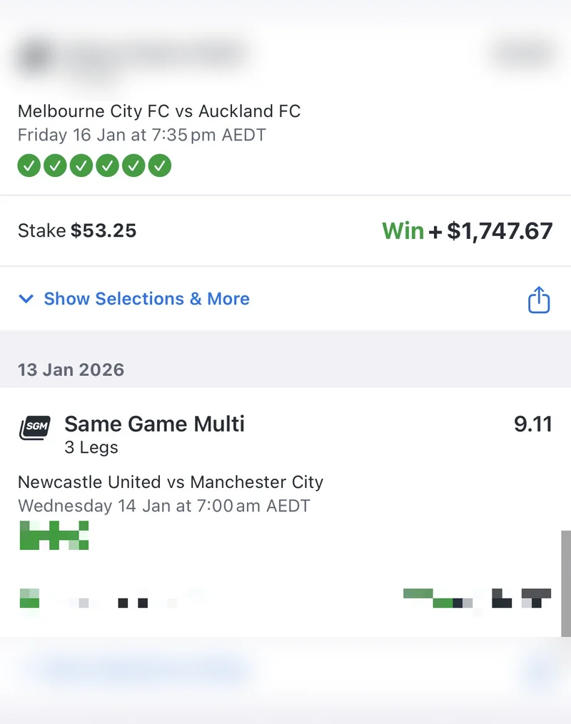 Same Game Multi — 6 Legs, Win +$1,747.67